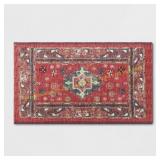 Threshold 34x20 Persian Medallion Rug Red