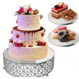 Panda Tech Crystal Cake Stand   Beaded Pedestal