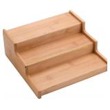 3-Tier Bamboo Expandable Spice Rack, Shelf