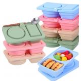 8 Pack Silicone Snack Containers with Lids