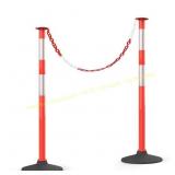 HiGiant 2 Pack 34in Traffic Delineator Posts