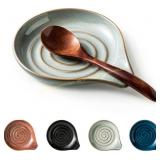 Cormomu Ceramic Stove Spoon Rest, 5 in. Gray