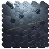 XUANINY 5-Metal Peel & Stick Backsplash Black