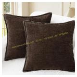 CaliTime Throw Pillow Covers 20x20, 2pcs