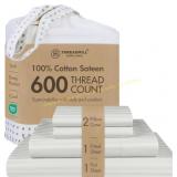 Threadmill Cal King Sheets, 600TC, 4-Pc Set