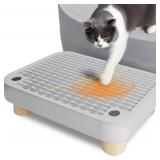 Halkydy Wooden Litter Box Step   Removable Top