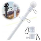 5ft White Residential Flag Pole Kit