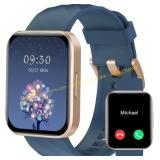 RUIMEN Smart Watch 1.85 in. HD, HR, Blue