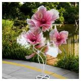 Giant Silk Flowers on Stand 66.9"