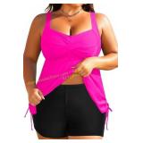 Size 16W Aqua Eve Tankini Swimsuit