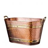 KINGS COUNTY 25 qt. Copper Metal Tub