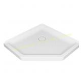 Ovation Curve 38 in Corner Shower Pan