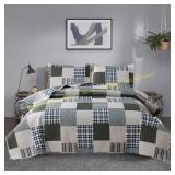 Jessy Home Bedspread Set Queen Quilt Patchwork