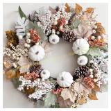 ORIENTAL CHERRY Fall Maple Leaf Wreath