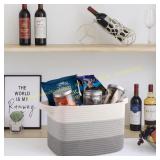 OIAHOMY Storage Basket Set, Cotton Rope