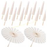 White Paper Umbrellas Parasol 23.6" DIY Decor