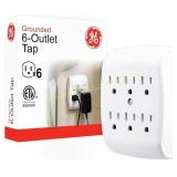 GE 6-Outlet Extender Wall Tap, Grounded 54947