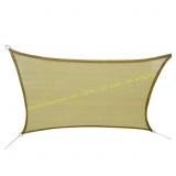 Outsunny 16x20ft. Sand Rectangle Sun Sail Canopy