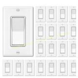 BESTTEN 20-Pack Single Pole Switch