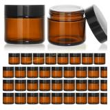 35 Pack KEYWING 2oz Jars, Amber