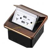 KYHSHJ- 4.8A USB Pop Up Outlet, Bronze
