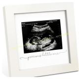 KeaBabies Baby Sonogram Frame - Alpine White
