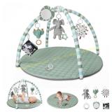 Blissful Diary Baby Play Gym Mat with 6 Toys