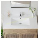 Dayton 37" Vanity Top, Vitreous China