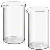 Maxdot 2 Pcs French Press Glass 12 oz