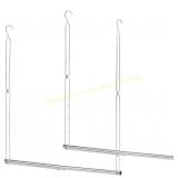 StorageManiac 2-Pack Adjustable Hanging Rods