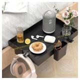 Ronlap Folding Bedside Shelf, Black