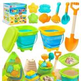 DUDUCOFU Collapsible Beach Sand Toys Set for Kids