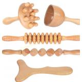 Komogir Wood Therapy Massage Tools 5-in-1 Kit
