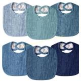Muslin Baby Bibs for Boys & Girls, Adjustable