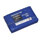 Everbilt 12 ft. x 16 ft. Blue Medium Duty Tarp