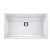 PRECIS 32in Granite Sink, White