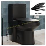 1-Piece 1.1/1.6 GPF Compact Round Toilet