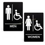 ExcelMark ADA Braille Restroom Sign 9x6