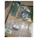 False nail tips & 2 sizes of silver jump rings