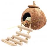 Gecko Tank: Coconut Hut with Ladder & Suckers