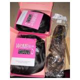 2pk Women s Black Hair Claw Clip Pony Extension