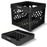 CleverMade Collapsible Milk Crate Obsidian 25L