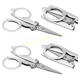 4ct. CHEVINING 4 in. Folding Travel Scissors