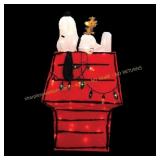 Peanuts 32 in. 3D Snoopy on Dog House Yard Art