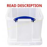 2ct. Really Useful Boxes Plastic Storage Box, 32L