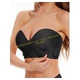 BOUFOR Strapless Bandeau Push-Up Bra for Women