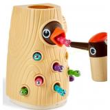 TOP BRIGHT Magnetic Worm Toy, Montessori 2-3