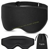 FYGRIP Eye Mask Sleep Mask for Men & Women, Black