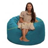 Ultimate Sack 4ft Bean Bag Chair, Teal Suede