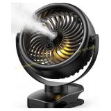 TYZU 7" Portable Misting Fan, 4000mAh